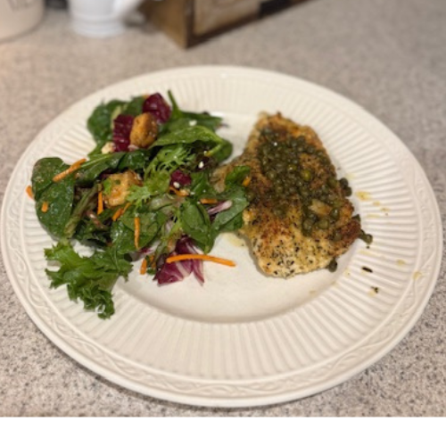 Keto Lemon Caper Chicken in the Air Fryer